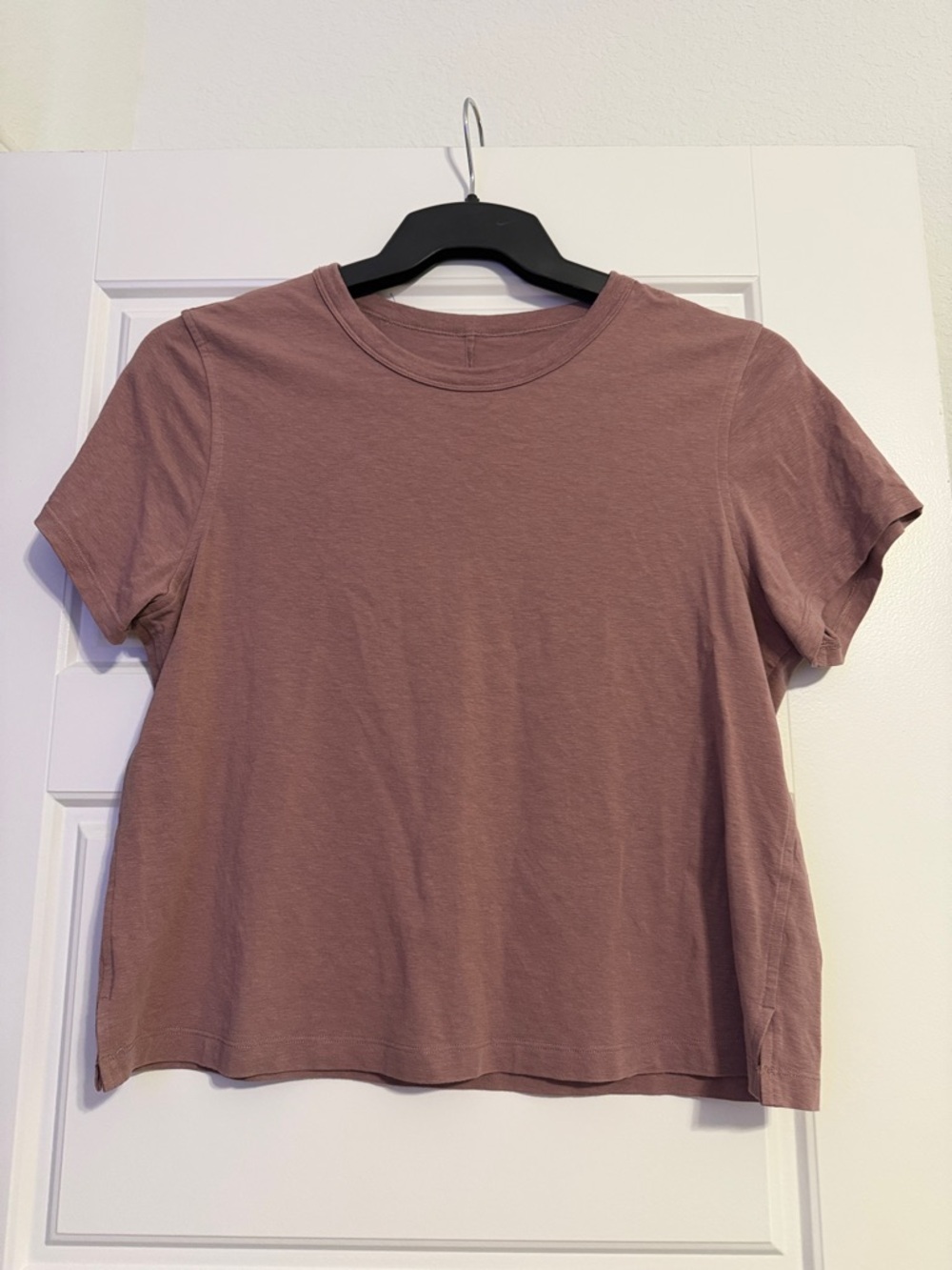 lululemon athletica Short Sleeve Crew Tee in Dusty Mauve